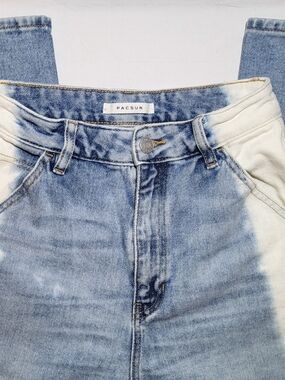 PacSun Two-Tone Light Blue and White Denim Jeans